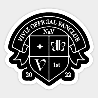 VIVZ official fanclub badge (white) Sticker